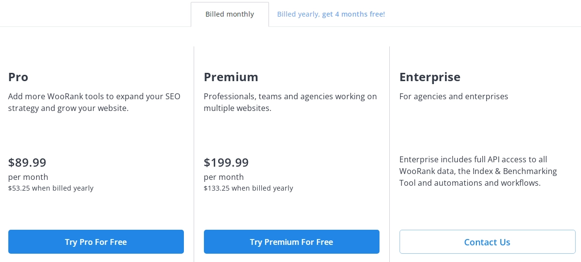 09. Best SEO Tools for Small Businesses -  WooRank Pricing