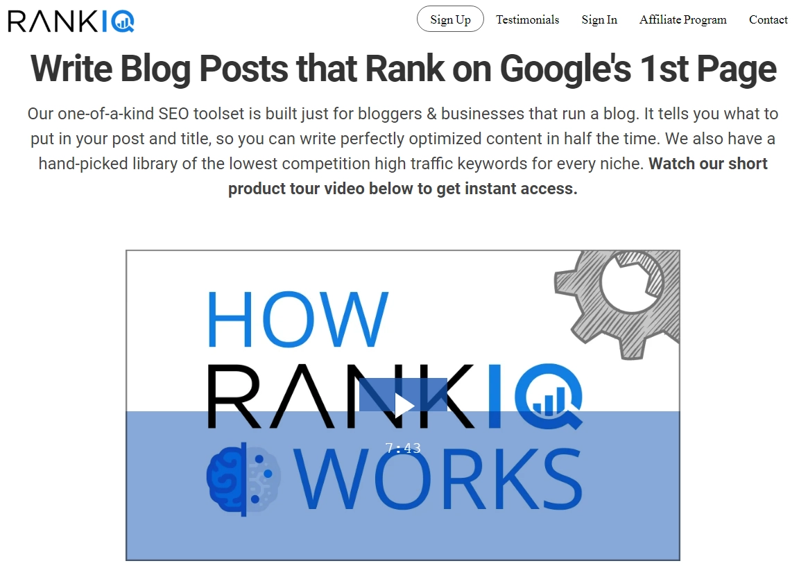 22. Best SEO Tools for Small Businesses -  Rank IQ